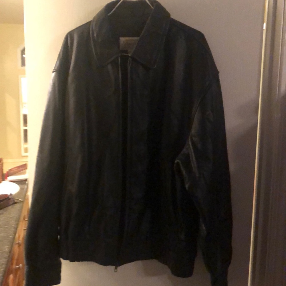 St. John’s Bay Leather Coat size L